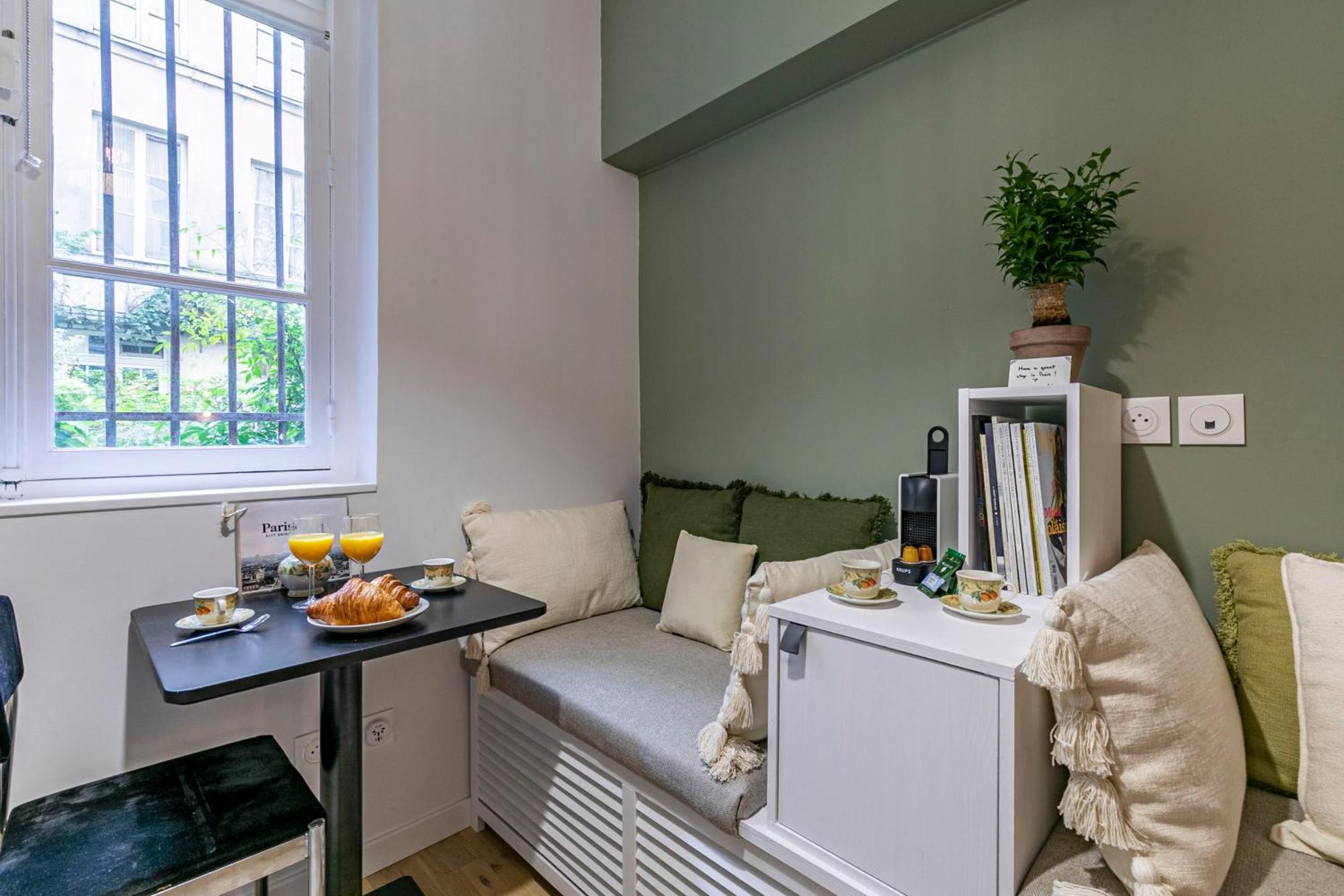 Design And Quiet Studio On Wooded Courtyard ! Paris Exteriör bild